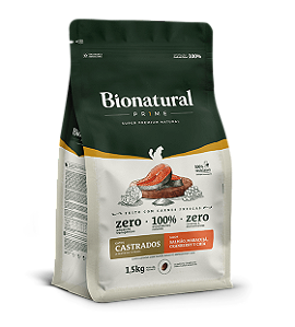 BIONATURAL GATO CASTRADO SALMÃO 7,5KG