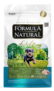 Fórmula Natural Life Cães Filhote Médio e Grande 15kg