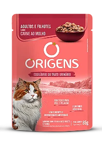 SACHE ORIGENS GATO CARNE 85G
