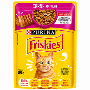 Friskies Sachê Carne ao Molho 85g