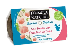 FORMULA NATURAL RECEITAS CASEIRAS FRANGO E ERVAS FINAS GATO 100G