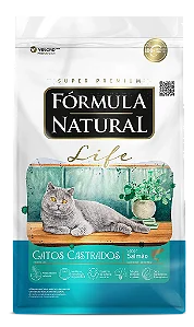 Fórmula Natural Life Gato Castrado Salmão 15kg