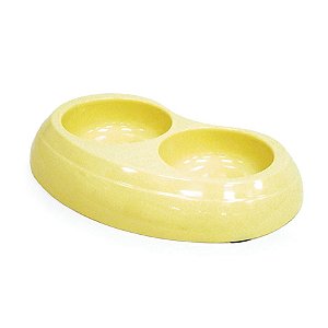COMEDOURO MELAMINA DUPLO PEQUENO