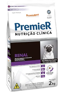 PREMIER NUTRIÇÃO CLINICA CAES RENAL RAÇAS PEQUENAS 2KG