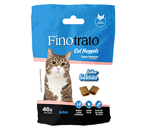 SNACKS CAT NUGGETS SALMÃO FINOTRATO 40G
