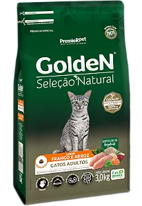 GOLDEN SELEÇAO NATURAL GATOS ADULTO FRANGO E ARROZ 10KG