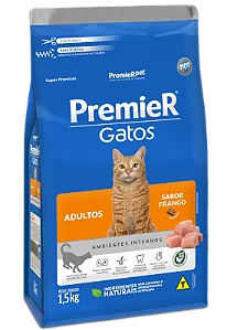 PREMIER GATOS ADULTO FRANGO 1,5KG