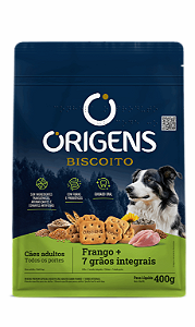 ORIGENS BISCOITOS ESPECIAL FRANGO + 7 GRAÕS INTEGRAIS 400G
