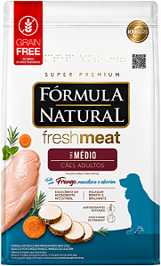 Fórmula Natural Fresh Meat Adulto Porte Médio 12kg