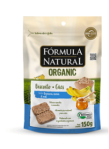 FORMULA NATURAL BISCOITO ORGANICO BANANA AVEIA E MEL 150G