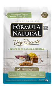 FORMULA NATURAL BISCUITS BATATA DOCE BANANA E LINHAÇA PORTE PEQUENO 250G