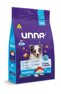 UNNA CAES FILHOTES CARNE E ARROZ 15KG