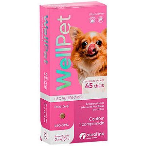 Wellpet 45mg (2 a 4,5kg) - 1 comp