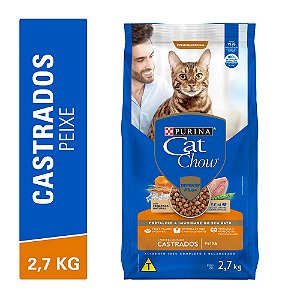 CAT CHOW CASTRADOS PEIXE 2,7KG