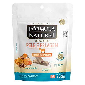 Fórmula Natural Snacks Cão Pele e Pelagem 120g
