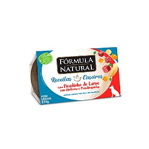 Fórmula Natural Receita Caseira Cães Picadinho de Carne 270g