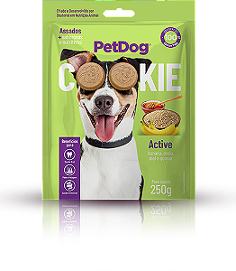 Petdog Cookie Banana,Aveia e Mel 250g
