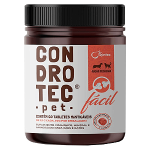 Condrotec Pet Fácil 1,5g - Raças Pequenas (60 tabletes)