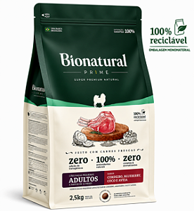 Bionatural Cães Porte Pequeno Cordeiro 2,5kg