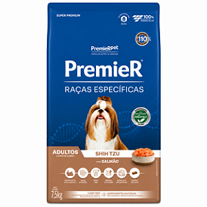 Premier Cães Shih Tzu Adulto Salmão 1kg