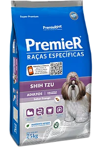 Premier Cães Shih Tzu Adulto 7,5 kg Frango