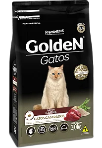 Golden Gato Adulto Castrado Carne 3kg