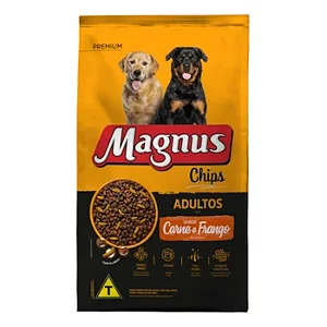 Magnus Chips Adulto Carne e Frango 15kg