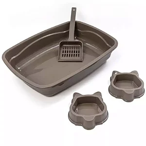 Kit Bandeja 2 Comedouro e Pá Fendi