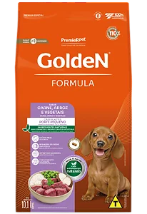 Golden Cães Filhote Carne Mini Bites 3kg
