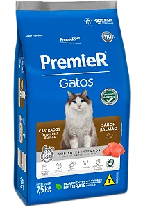Premier Gato Castrado Ate 6 Anos Salmão 1,5kg