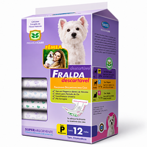 Fralda Descartavel Chalesco Femea P c/12
