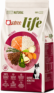 Quatree Life Gatos Castrado Salmão e Arroz 1kg
