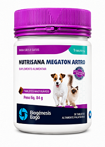 Nutrisana Megaton Artro 84g Tabs Mastigaveis 30 tabletes