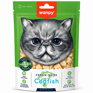 Petisco para Gato Wanpy Freeze Dried Bacalhau 20g