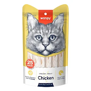 Petisco para Gato Wanpy Creamy Frango 350g