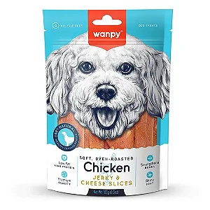 Petisco para Cão Wanpy Fatias de Frango e Queijo 100g