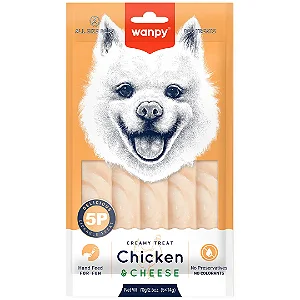 Petisco para Cão Wanpy Creamy Frango e Queijo 70g