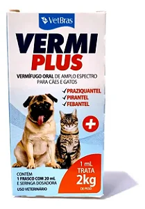 Vermiplus Suspensão Cães e Gato 20ml