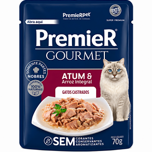 Premier Gourmet Gato Castrado Atum 70gr