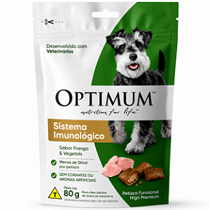 Optimun Dog Sistema Imunologico Frango e Vegetais 80g