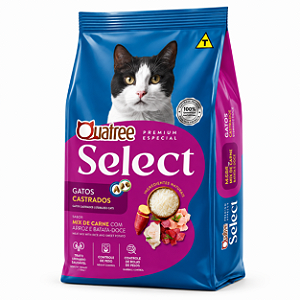 Quatree Select Gatos Castrados Mix de Carnes 1kg