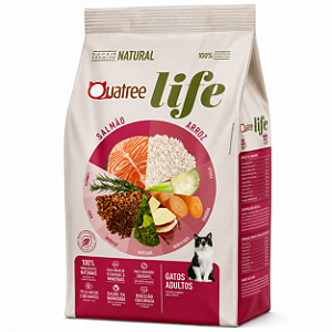 Quatree Life Gatos Castrados Salmão e Arroz 3kg