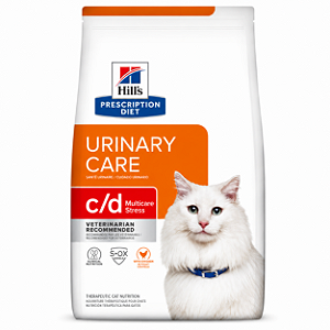 Hill's Prescription Diet c/d Multicare Stress Cuidado Urinário para Gatos Adultos 1,81kg