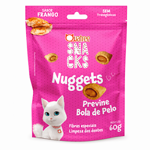 Quatree Snacks Nuggets Gatos Bola De Pelo Frango 60g