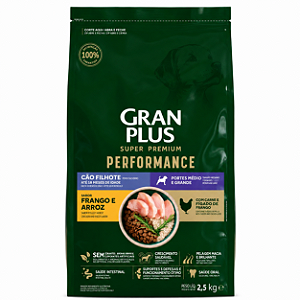 Granplus Cães Filhotes Med/Gr Frango e Arroz 2,5kg