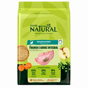 Guabi Gato Adulto Castrado Frango e Arroz 1,5kg
