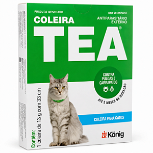 Coleira A/P Tea 33 Cm Gato 13g
