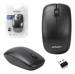 MOUSE USB SEM FIO 2.4GHZ MS-S22 EXBOM