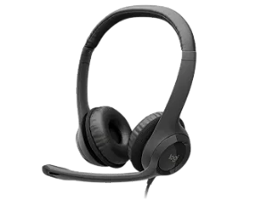 Fone de Ouvido Headset com Microfone Conexão USB Preto Logitech - H390