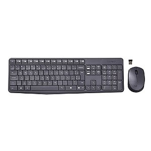 Kit Teclado e Mouse Logitech MK235 Preto s/Fio 920-007903-C